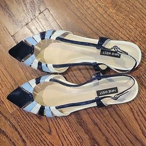 Women's Nine West slingback flat shoes